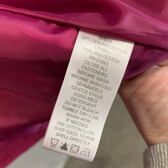 Denim&Co Fuchsia Leather Jacket - Picture 7 of 7
